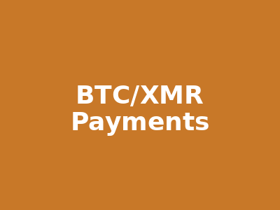 WTN cryptocurrency payment confirmation screen showing escrow holding of BTC and XMR for secure marketplace transaction